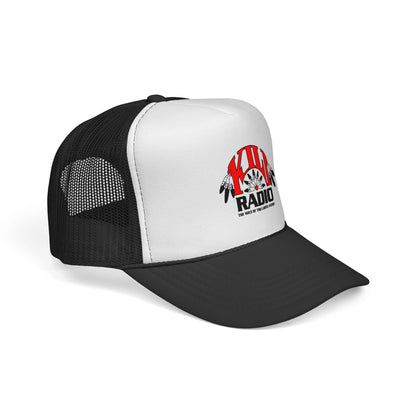 KILI Radio Trucker Cap — Retro Native-Inspired Logo Mesh Hat