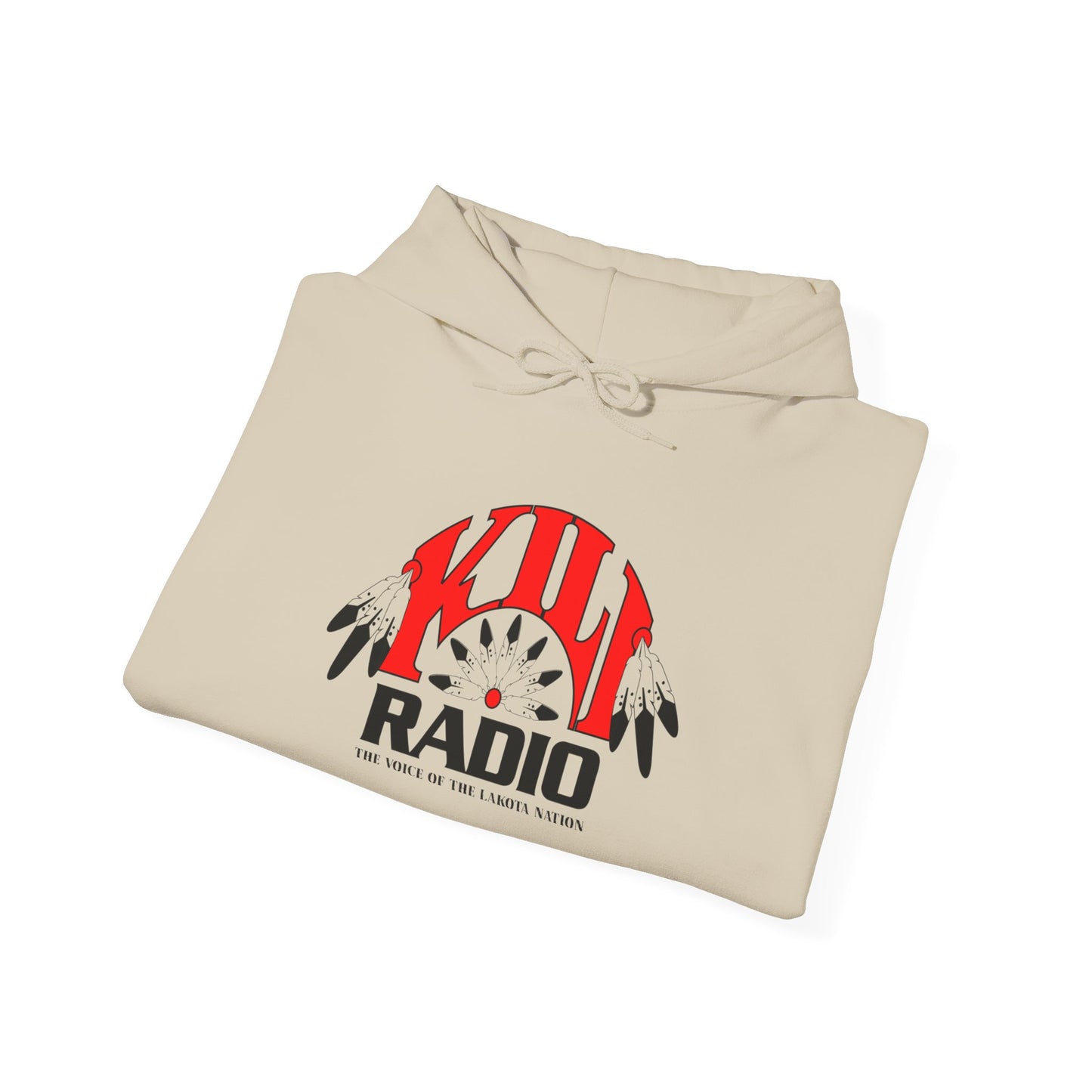 KILI Radio Logo Hoodie – Vintage Dial Graphic Hooded Sweatshirt