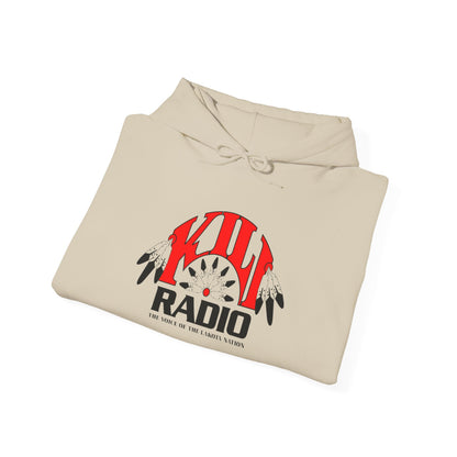 KILI Radio Logo Hoodie – Vintage Dial Graphic Hooded Sweatshirt