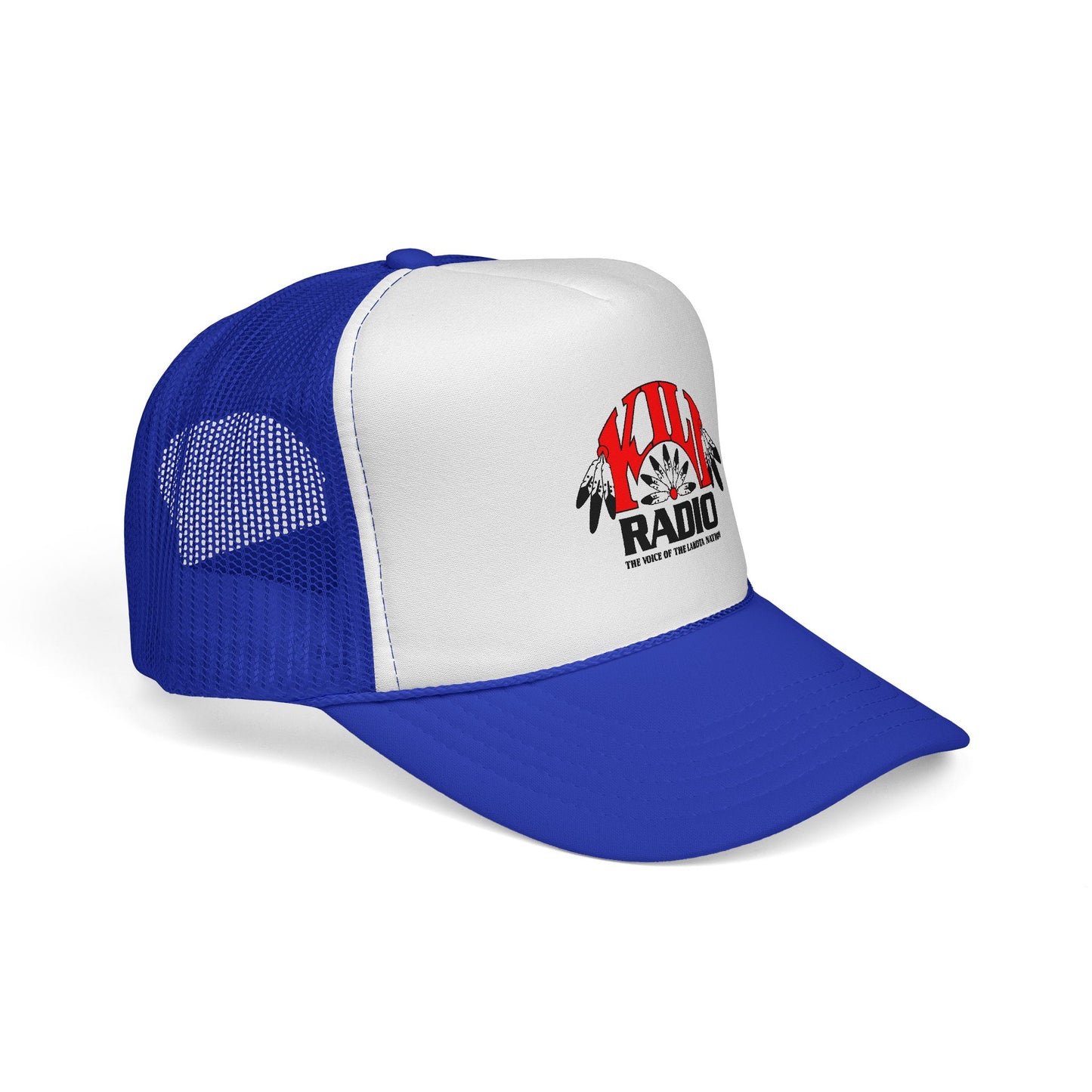 KILI Radio Trucker Cap — Retro Native-Inspired Logo Mesh Hat