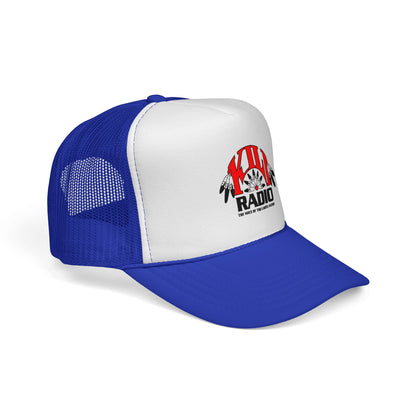 KILI Radio Trucker Cap — Retro Native-Inspired Logo Mesh Hat