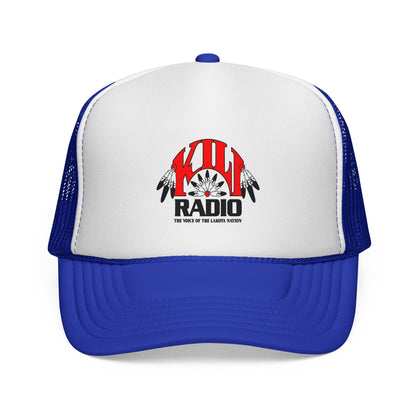 KILI Radio Trucker Cap — Retro Native-Inspired Logo Mesh Hat